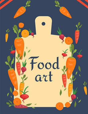 Food Art Coloring book